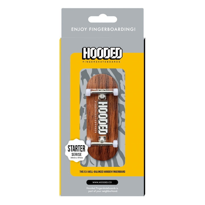 【指スケ】HOODED STARTER COMPLETE フィンガースケートボード (DEEP-EBONY)
