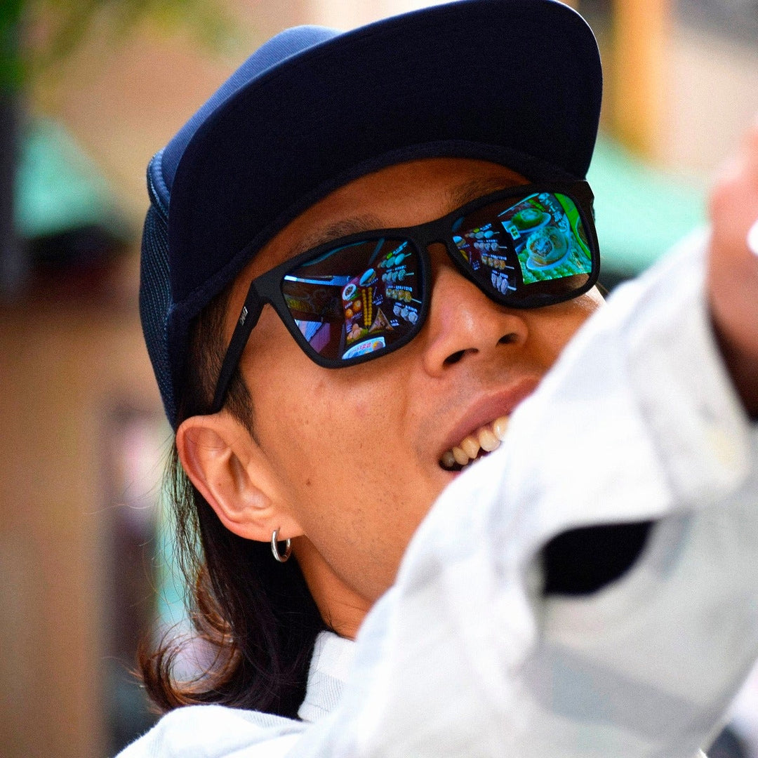 RECOIL Black Soft x Marin Blue Mirror Polarized 偏光レンズ vidg00528