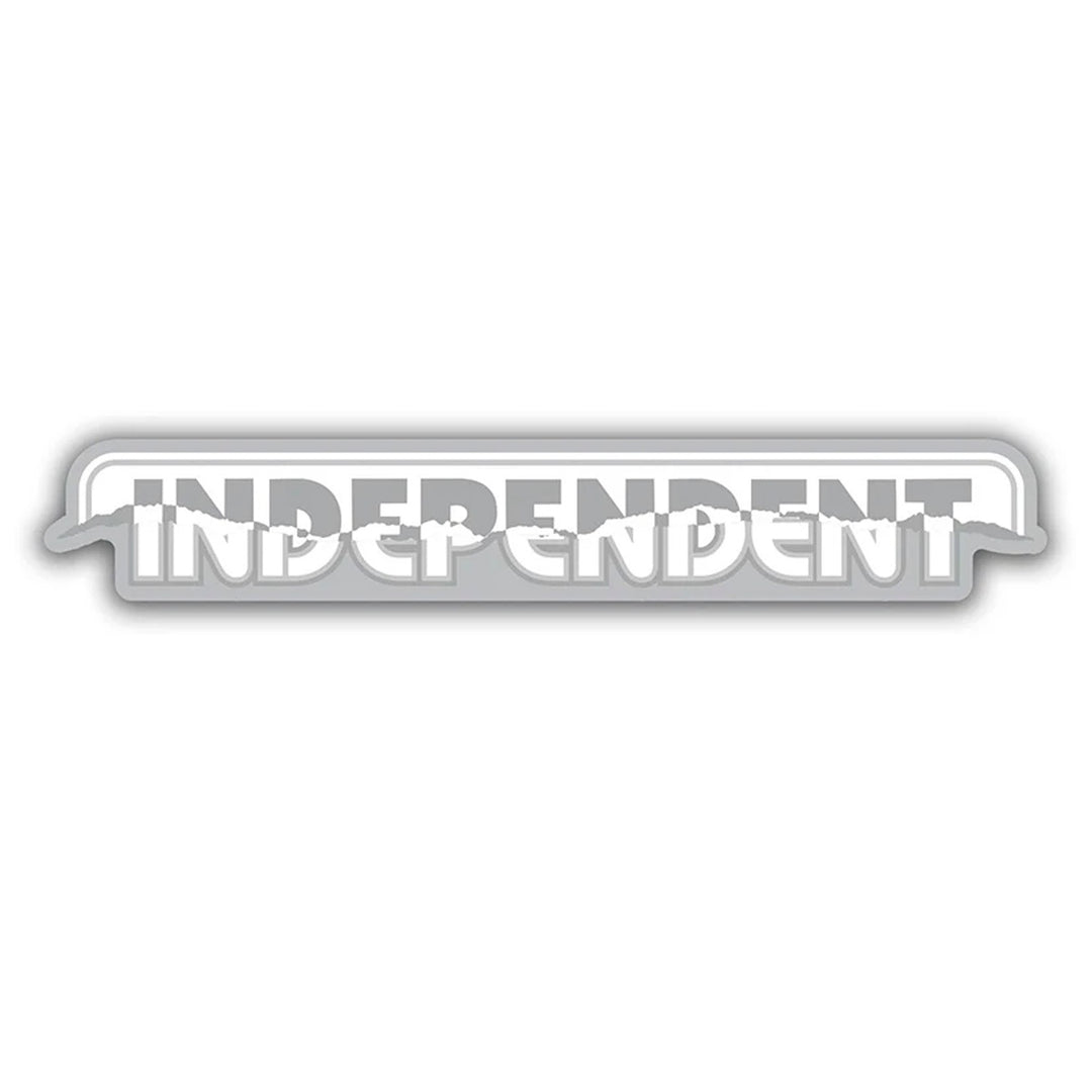 BARHOUSE GRAY/WHITE 5inch STICKER スケートボード スケボー ステッカー シール