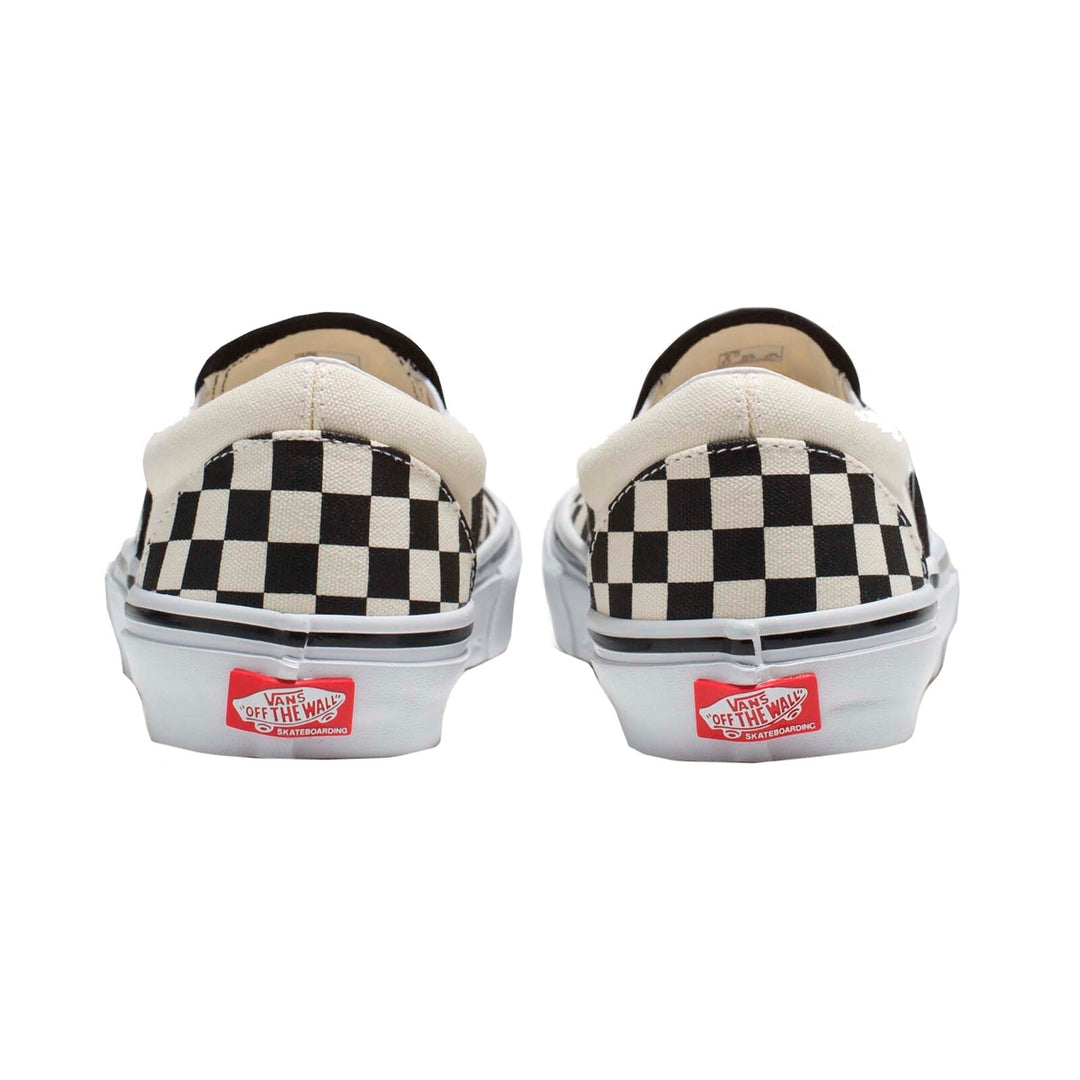 VANS SKATE SLIP-ON スリッポン CHECKERBOARD BLACK/OFF