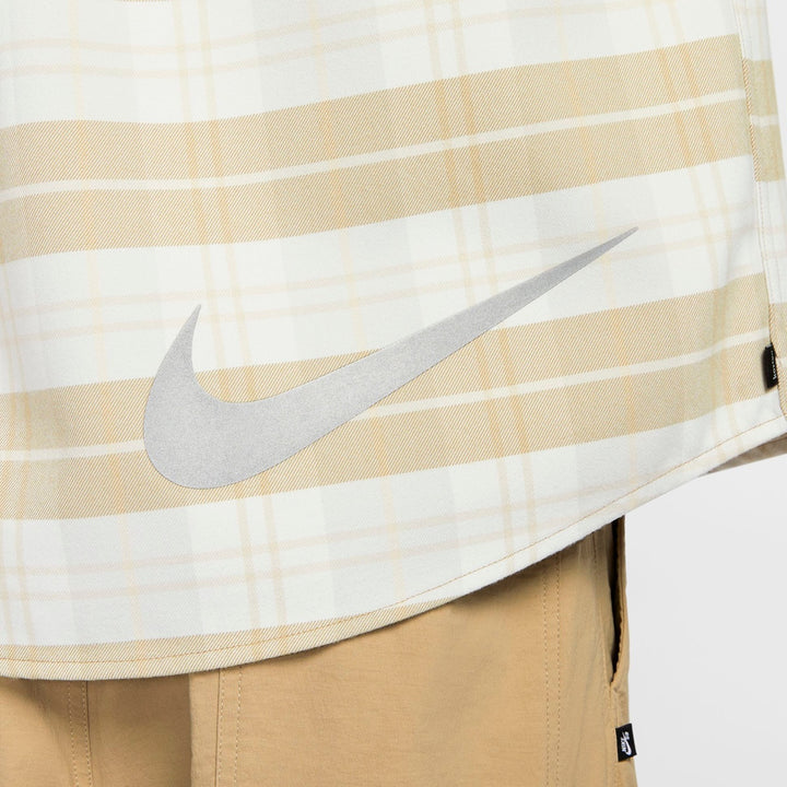 NIKE SB FLNNL BTN UP KOS L/S TOP ( SAIL/LTBONE ) HV0257-133 XLサイズ