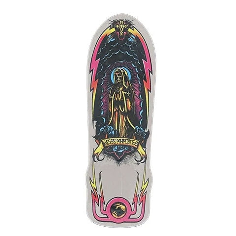DOGTOWN JESSE MARTINEZ GUADALUPE HANDSHAKE ( SILVER ) スケートボード スケボー ステッカー シール