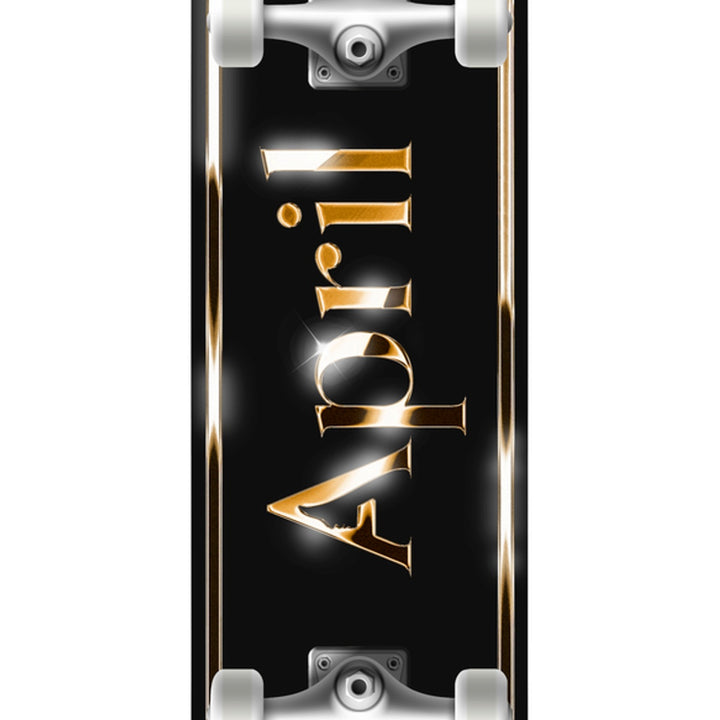 TEAM OG LOGO GOLDEN BLACK 8.0 コンプリートスケートボード スケボー コンプリート 完成組立品 セット