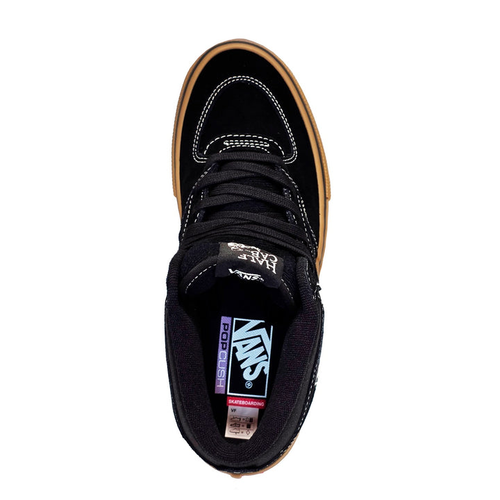 VANS SKATE HALF CAB (ハーフキャブ) BLACK/GUM/WHITE スケートボード スケボー シューズ スケシュー スニーカー 靴 メンズ