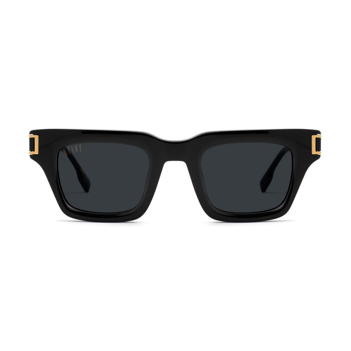 AVENUE Black & 24K Gold Sunglasses U1268-C01S01