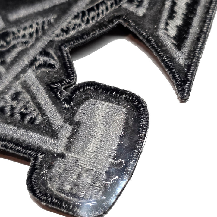 SKATE GOAT PATCH (BLACK/SILVER)