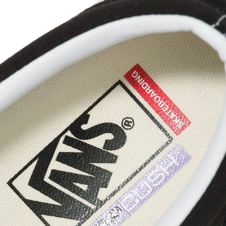 VANS SKATE SLIP-ON (スリッポン) BLACK/WHITE スケートボード スケボー シューズ スケシュー スニーカー 靴 メンズ