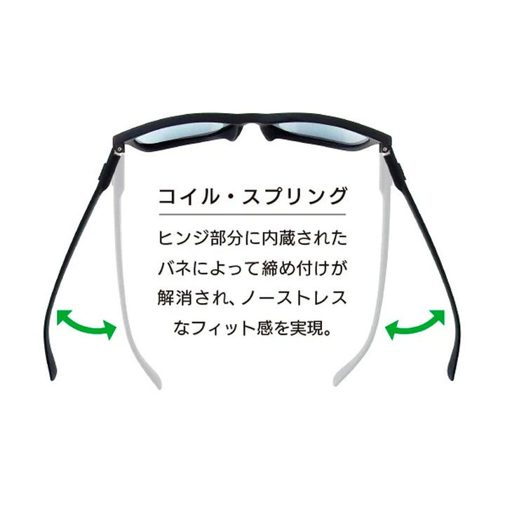 RECOIL Black / Brown Tortoise Gradation Matte x Green Silver Clear Mirror Polarized (偏光レンズ)