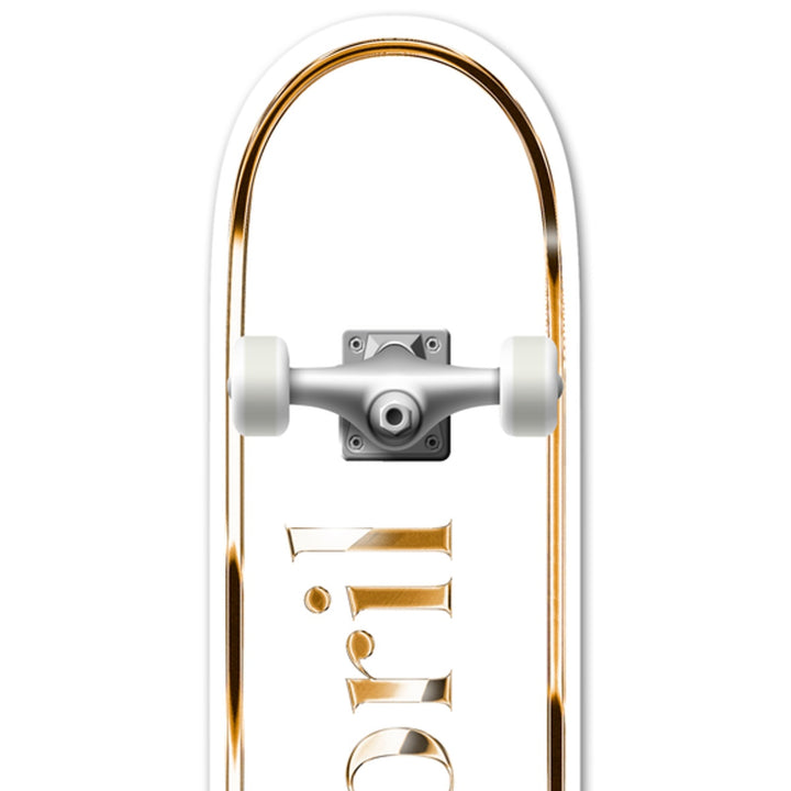 TEAM OG LOGO GOLDEN WHITE 8.0 コンプリートスケートボード スケボー コンプリート 完成組立品 セット