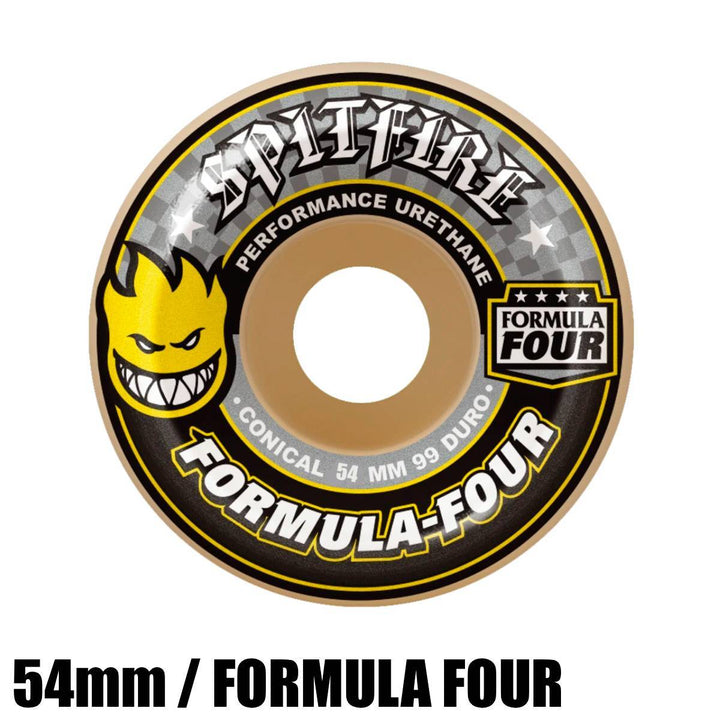 F4 99 DURO CONICAL YELLOW PRINT 54mm U2696-C01S01