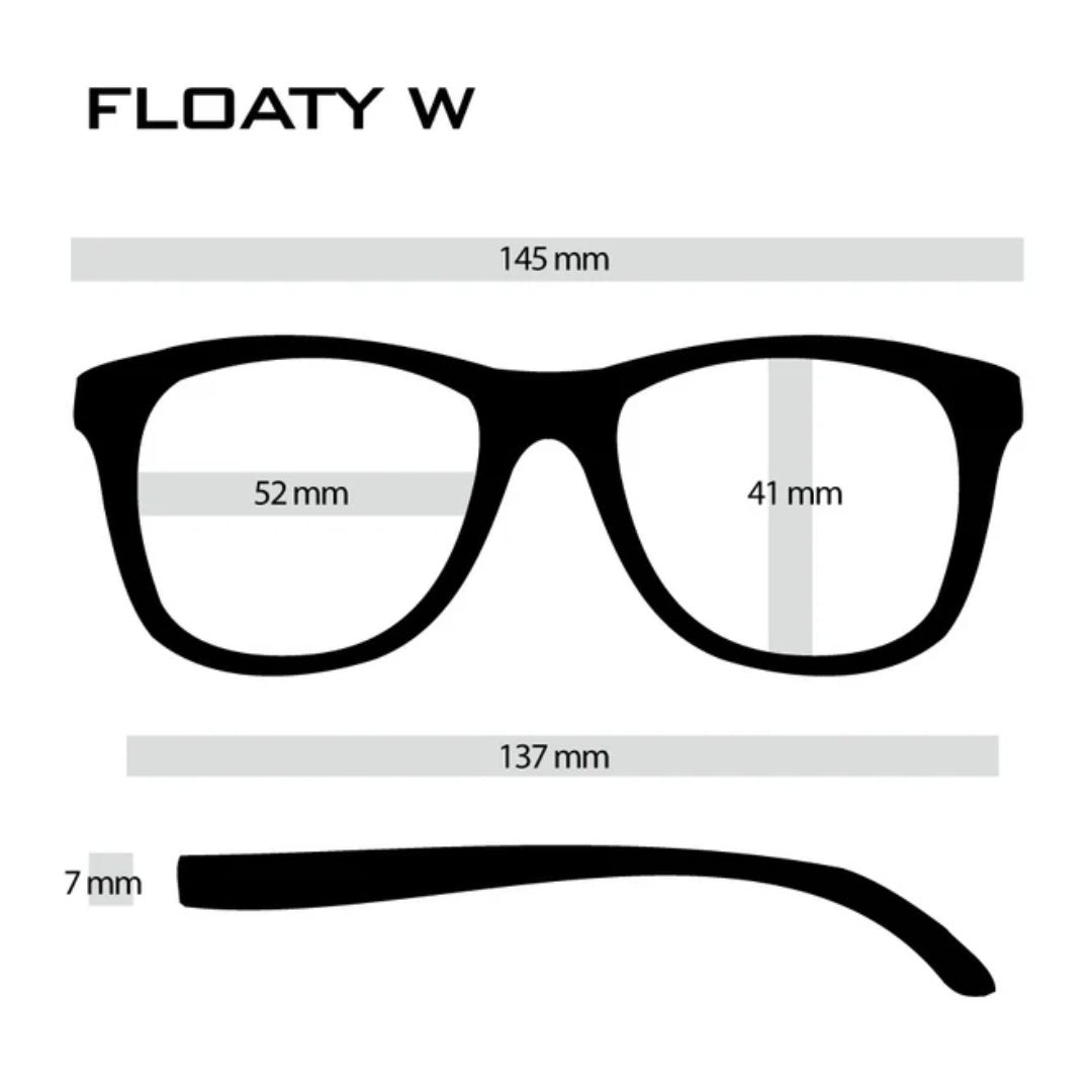 FLOATY W Black Matte x Purple Polarized (偏光レンズ)
