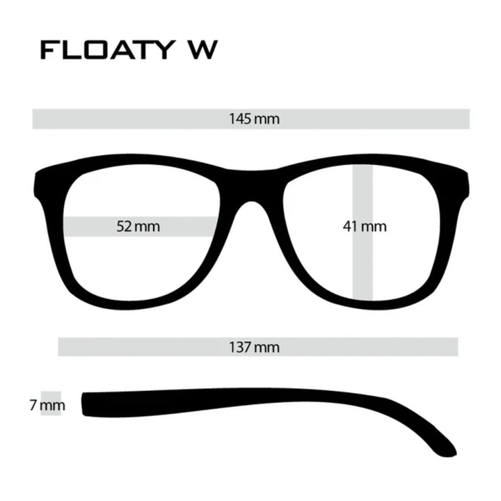 FLOATY W Black Matte x Purple Polarized (偏光レンズ)