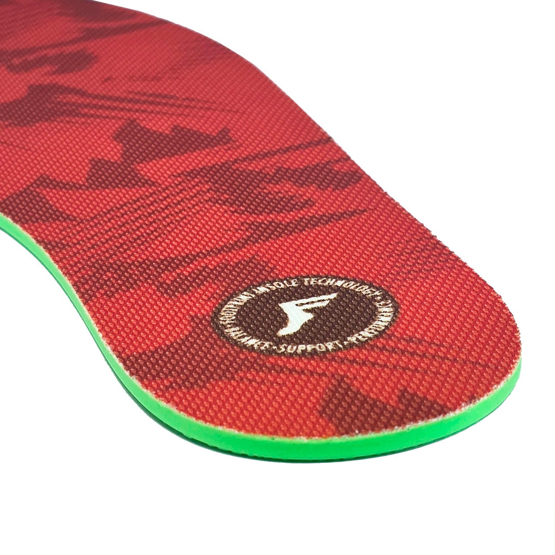 KINGFOAM FLAT INSOLES CUTTING TYPE RED CAMO 5mm スケートボード スケボー インソール 中敷き