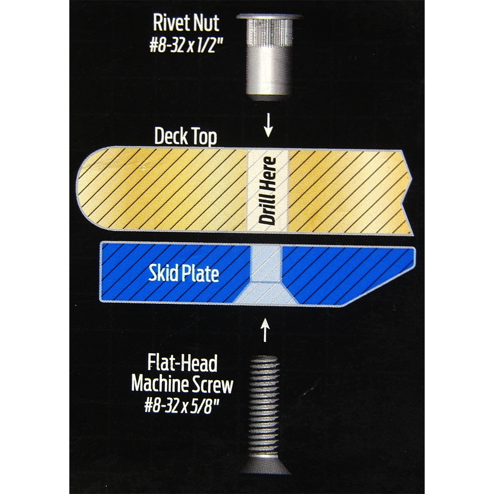 SKID PLATE ROUND (BLACK) 180mm