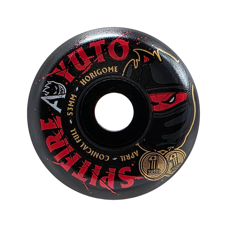 F4 99 CONICAL FULL APRIL YUTO HORIGOME BLACK 53mm スケートボード スケボー ウィール