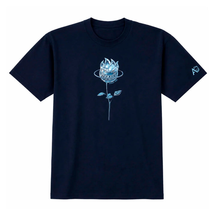 SPITFIRE x APRIL CHROME ROSE BIGHEAD NAVY c スケートボード スケボー TEEシャツ 半袖