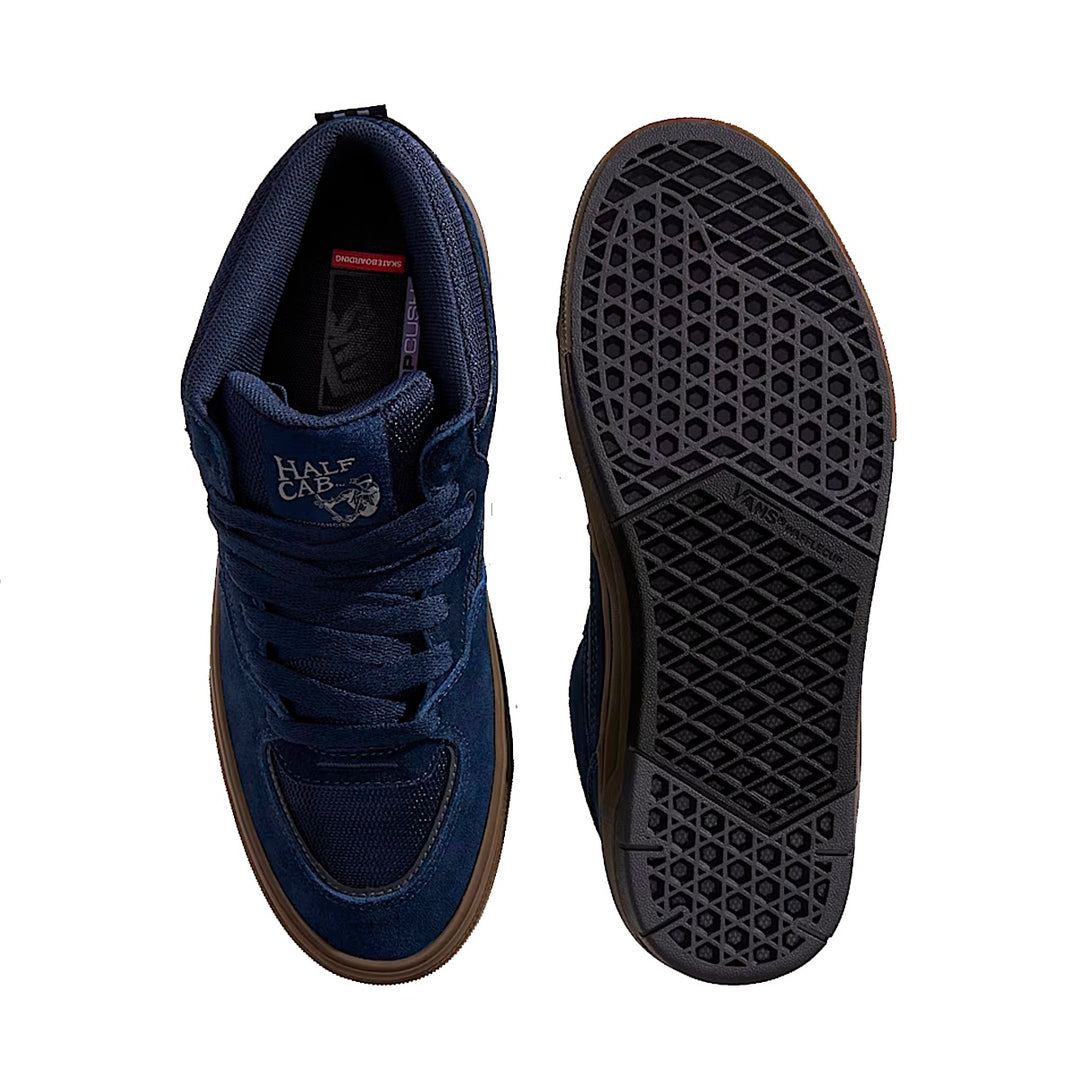 VANS SKATE HALF CAB WAFFLECUP ハーフキャブ ワッフルカップ NAVY/DARK GUM スケートボード スケボー シューズ スケシュー スニーカー 靴 メンズ