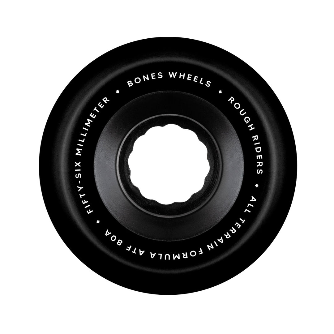 ATF ALL TERRAIN FORMURA ROUGH RIDERS BLACK 56mm 80A スケートボード スケボー ウィール
