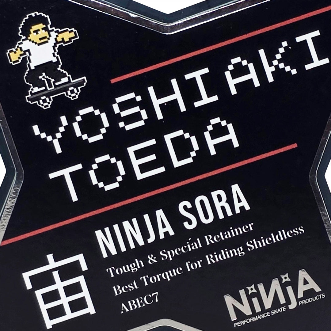 TOEDA SORA BEARING ABEC7 アクスルナット付き スケートボード スケボー ベアリング オイルタイプ メンテナンス
