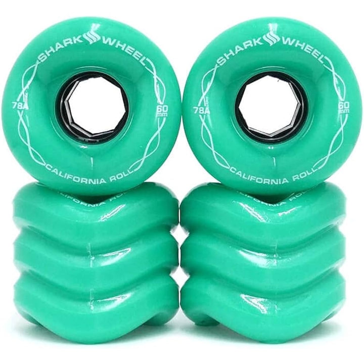 CALIFORNIA ROLL 60mm 78A TURQUOISE/WHITE