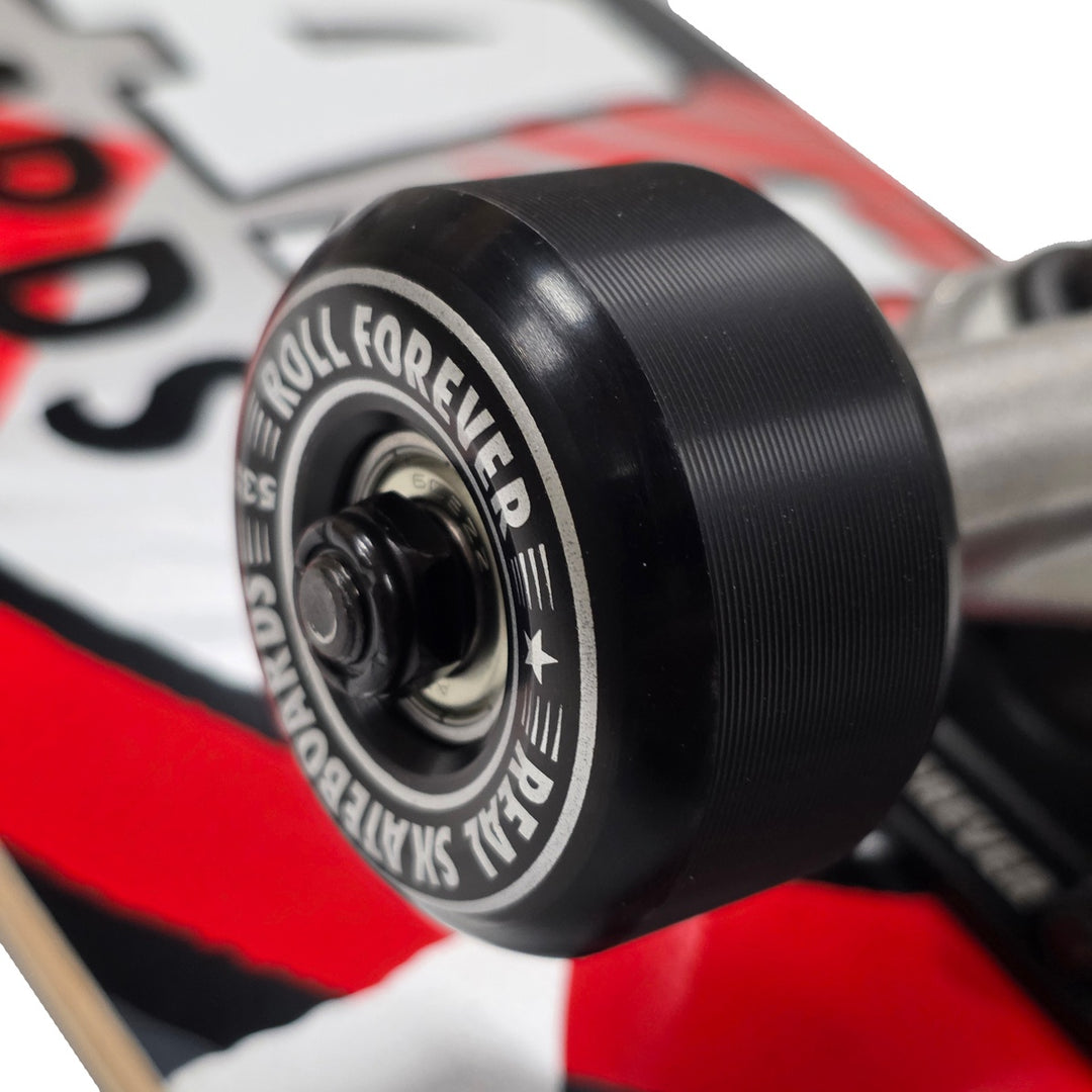 HATCHED OVAL RED 8.0 スケートボード スケボー コンプリート 完成組立品 セット