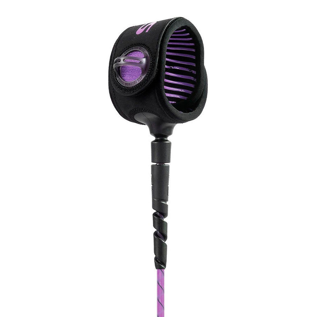 FCS Freedom Helix Leash ALL ROUND 6 ( PURPLE )