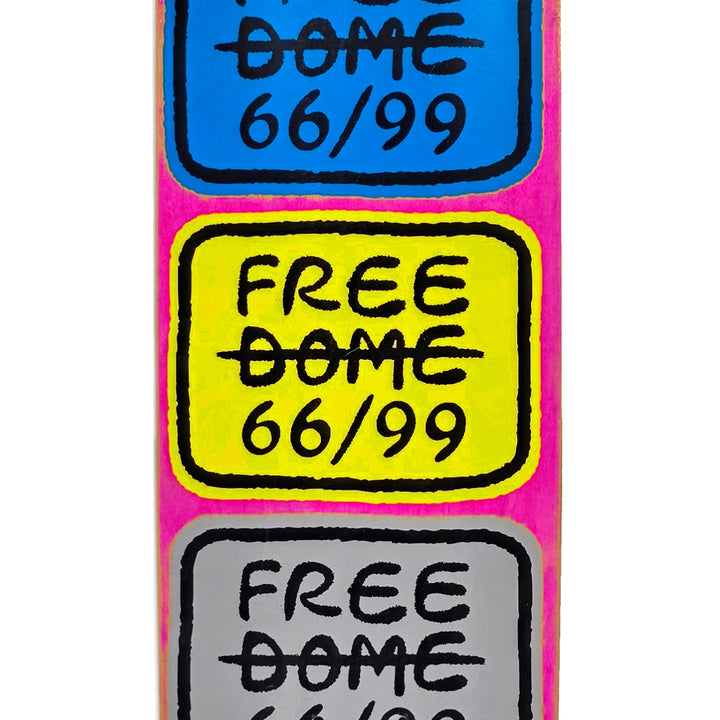 STACKED LOGO (BLUE/YELLOW/GRAY) TEAM 8.0 スケートボード スケボー デッキ