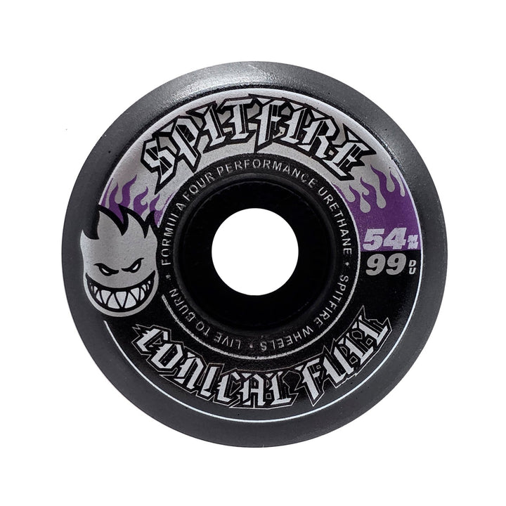 F4 99 CONICAL FULL BLACK 54mm スケートボード スケボー ウィール