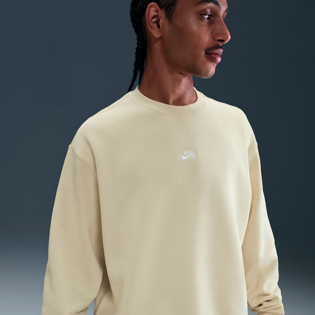 NIKE SB LOGO CREW (LT KHAKI/WHITE) Lサイズ FV7354-229