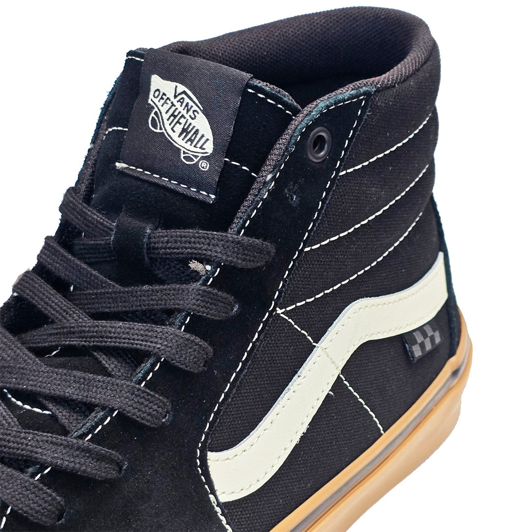 VANS SKATE SK8 HI (スケートハイ) BLACK/GUM/WHITE スケートボード スケボー シューズ スケシュー スニーカー 靴 メンズ