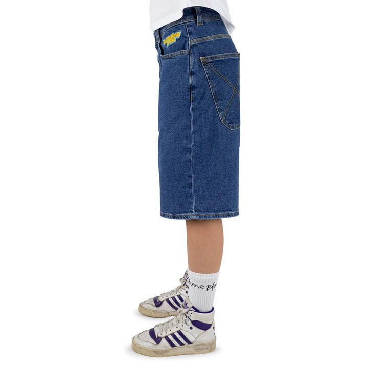 X-TRA MONSTER DENIM SHORTS (WASHED BLUE)  U1093-C01S01