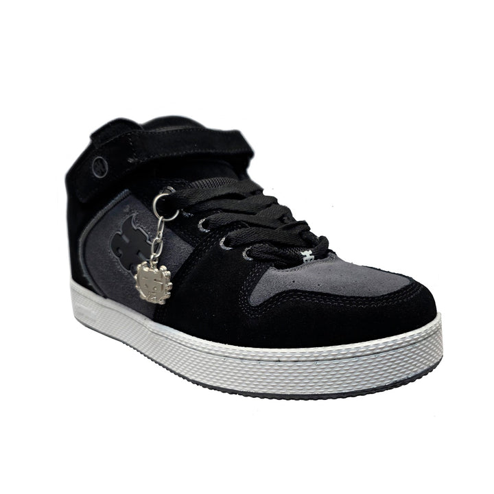 GRASSHOPPER BLACK AND GREY SUEDE