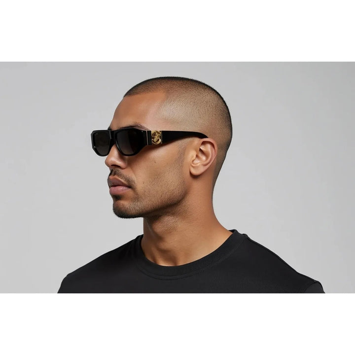 NOVEM LOC Black & 24k Gold Sunglasses ノヴェムロック / ブラック&24Kゴールド / サングラス / アジアンフィット / ナインファイブ
