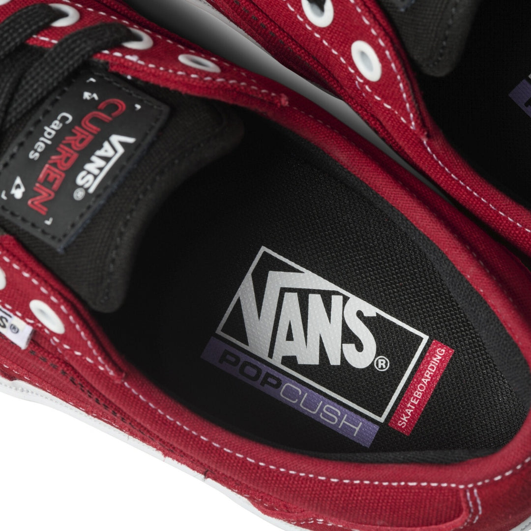 VANS SKATE CURREN CAPLES (カレン・ケープルズ) RED/WHITE