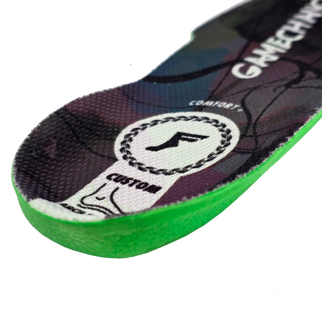 GAME CHANGERS ELITE CUSTOM ORTHOTICS MID BLACKCAMO/WHITE スケートボード スケボー インソール ソール