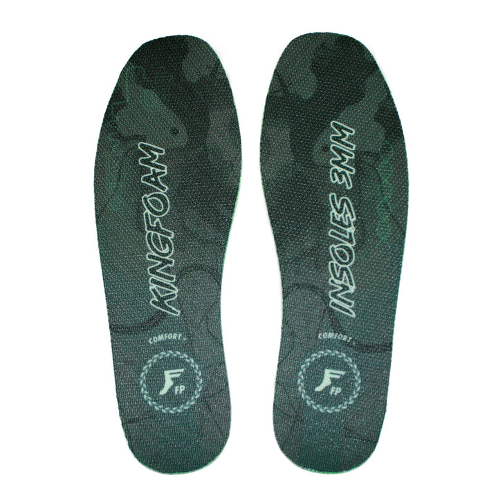 KINGFOAM FLAT INSOLES CUTTING TYPE BLACK CAMO/WHITE 3mm