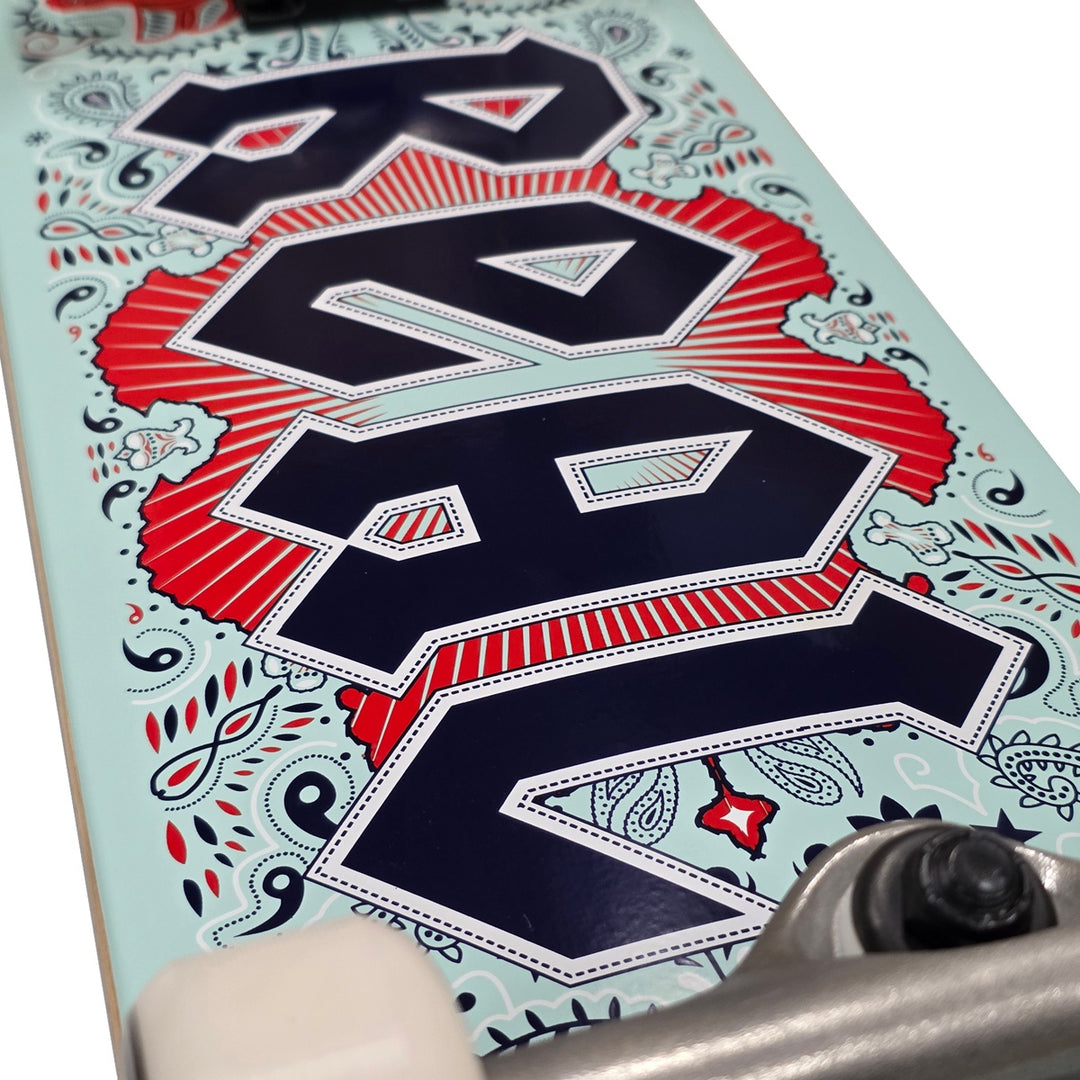 BANDANA TEAL 7.75 キッズサイズ スケートボード スケボー コンプリート 完成組立品 セット
