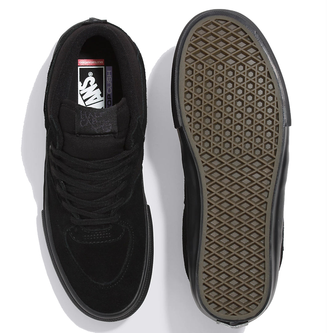 VANS SKATE HALF CAB (ハーフキャブ) BLACK/BLACK スケートボード スケボー シューズ スケシュー スニーカー 靴 メンズ