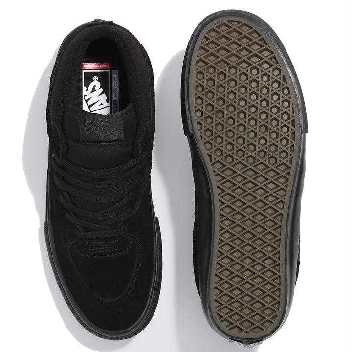 VANS SKATE HALF CAB (ハーフキャブ) BLACK/BLACK スケートボード スケボー シューズ スケシュー スニーカー 靴 メンズ