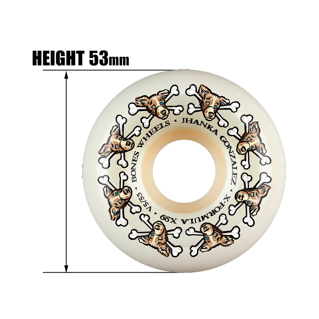 X-FORMULA JHANKA VATO DOG SIDECUTS V5 53mm 99A スケートボード スケボー ウィール