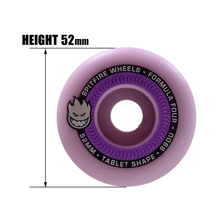 F4 99 TABLETS PURPLE 52mm スケートボード スケボー ウィール