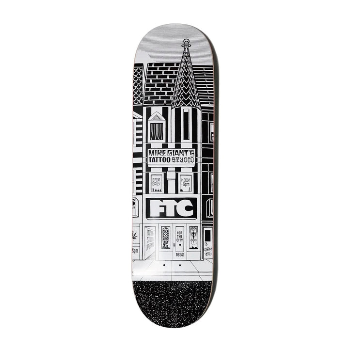MIKE GIANT X FTC THE BLOCK WHITE 8.5 スケートボード スケボー デッキ