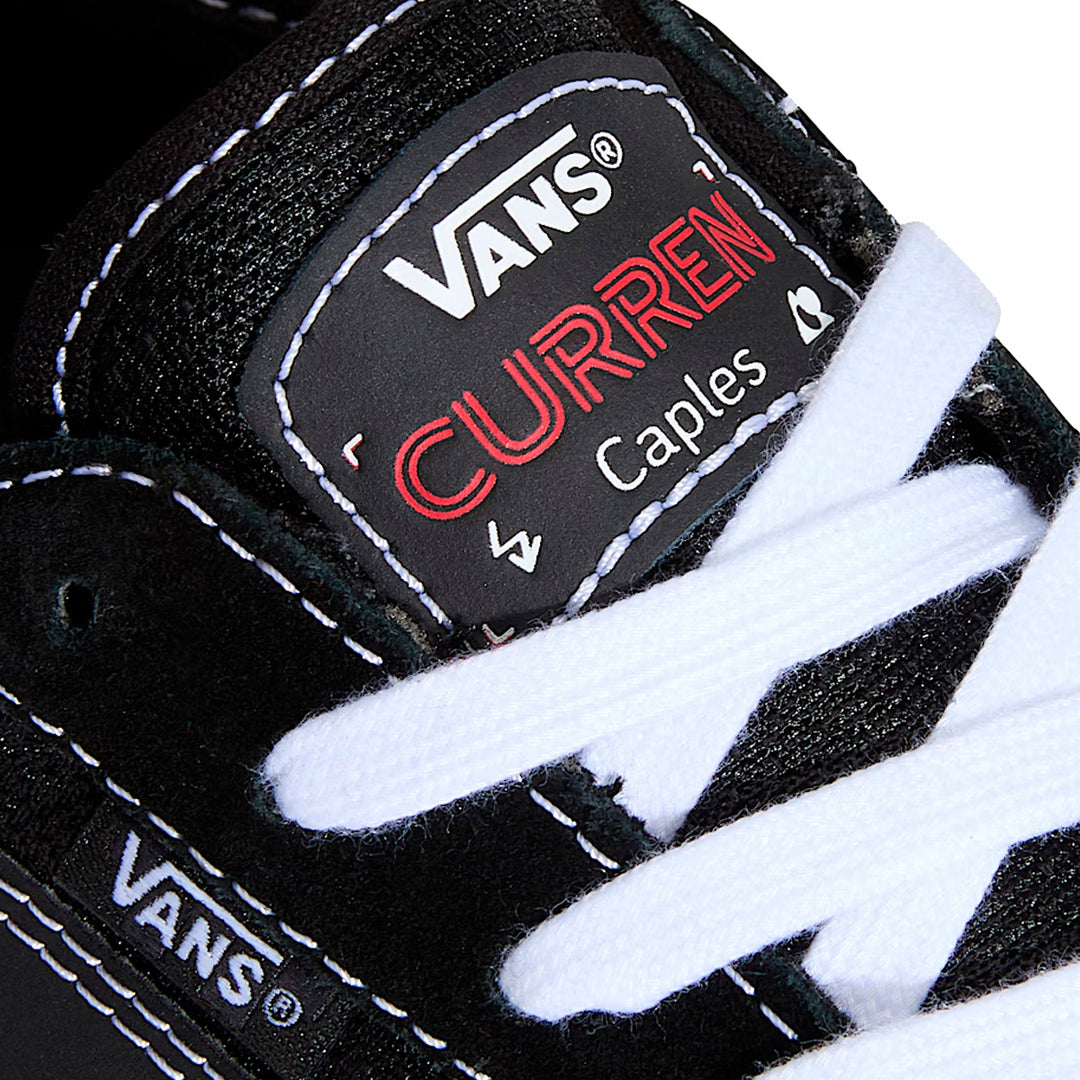 VANS SKATE CURREN CAPLES (カレン・ケープルズ) BLACK/WHITE スケートボード スケボー シューズ スケシュー スニーカー 靴 メンズ