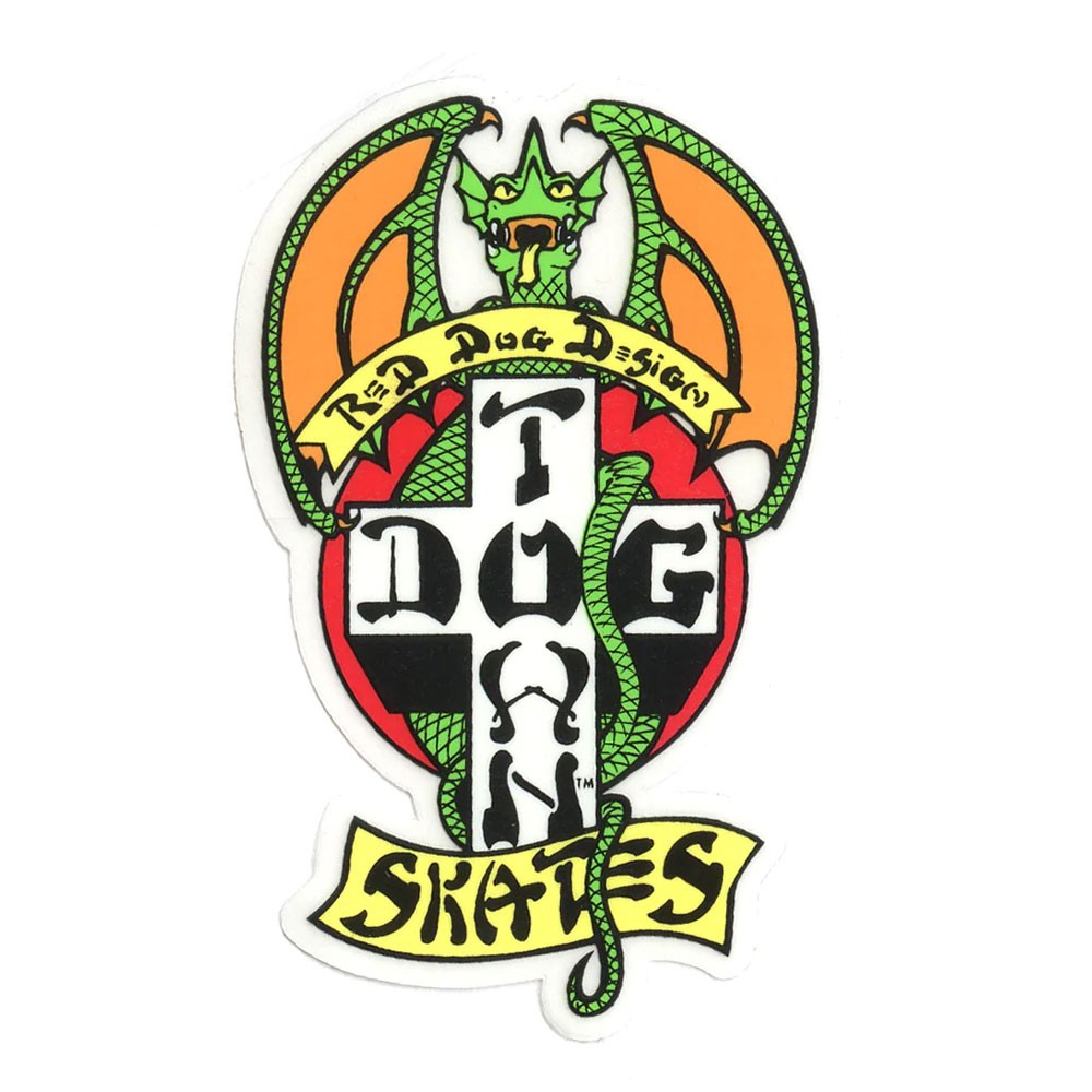 RED DOG OG 70s( SMALL ) スケートボード スケボー ステッカー シール