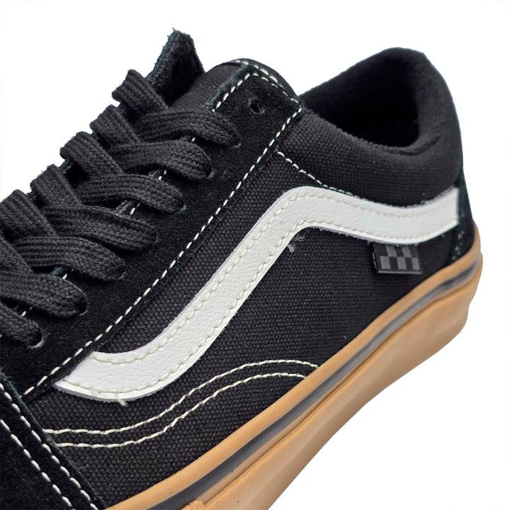 VANS SKATE OLD SKOOL (オールドスクール) BLACK/GUM/WHITE スケートボード スケボー シューズ スケシュー スニーカー 靴 メンズ