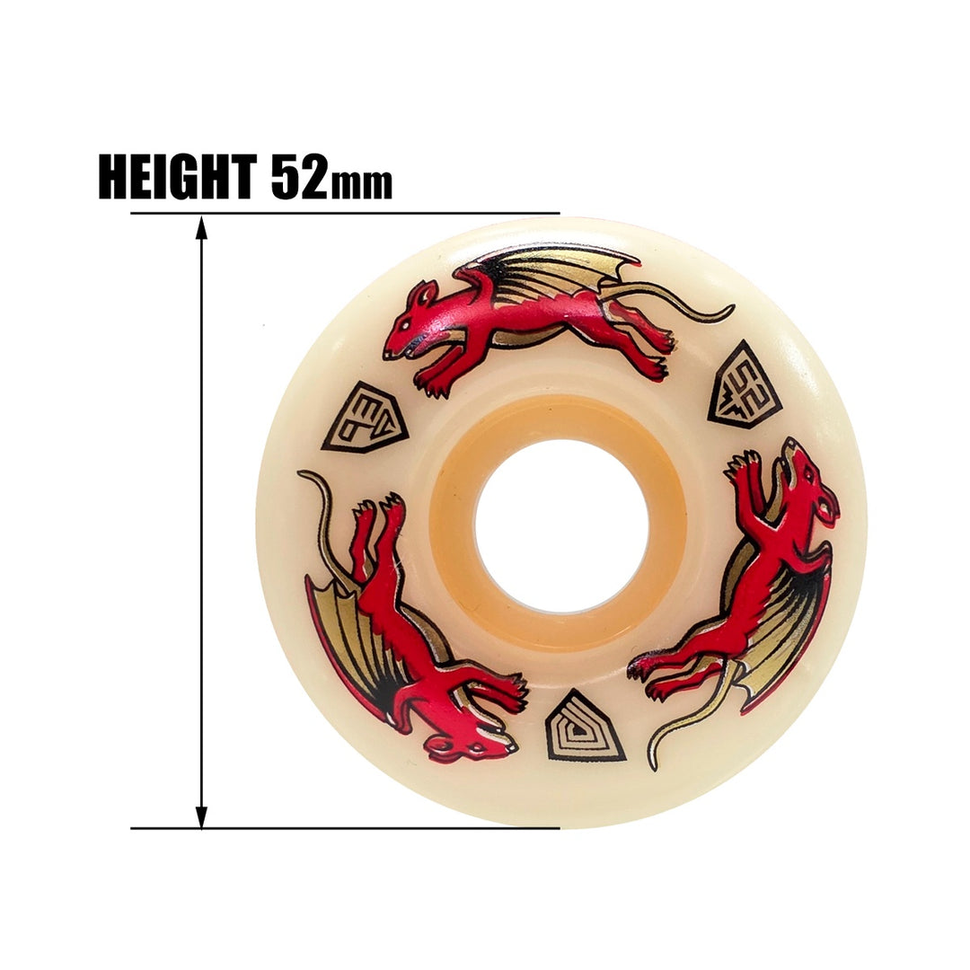POWELL PERALTA DRAGON FORMULA NANO RAT 52mmx34mm 93A スケートボード スケボー ウィール