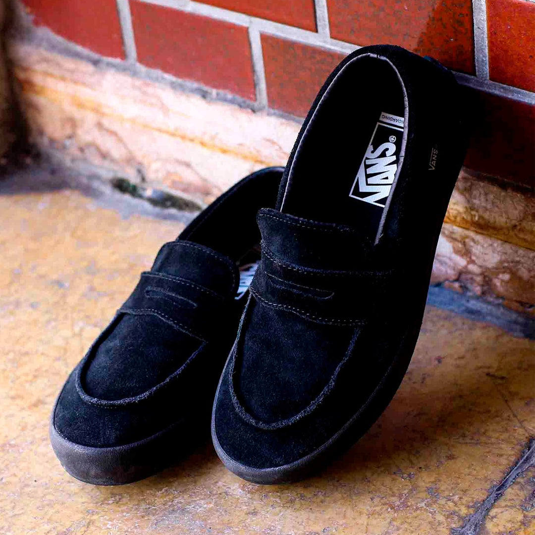 VANS SKATE LOAFER SUEDE スケート ローファー スエード BLACK/BLACK