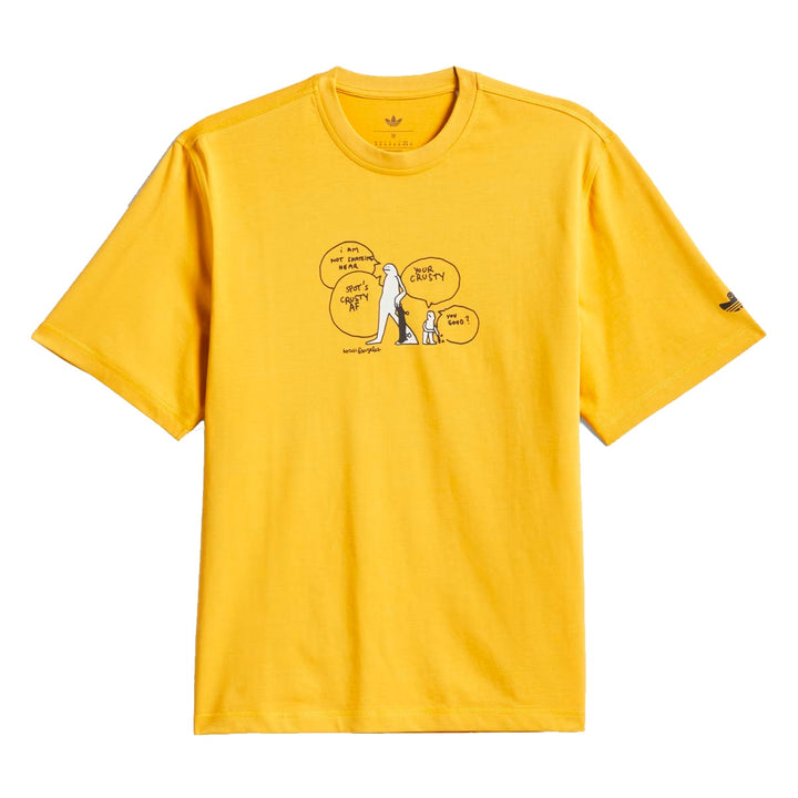 SKATEBOARDING x MARK GONZALES CRUSTY Tシャツ Preloved-Yellow/Black