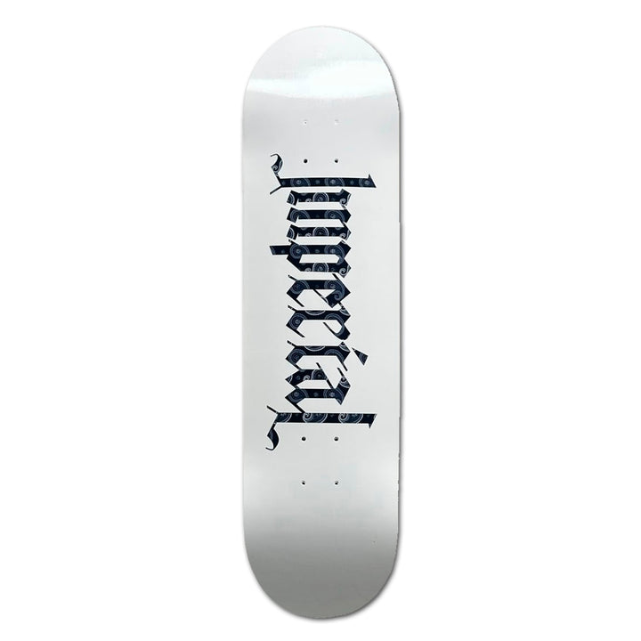 TEAM LOGO PAISLEY WHITE FLAT 8.0 スケートボード スケボー デッキ