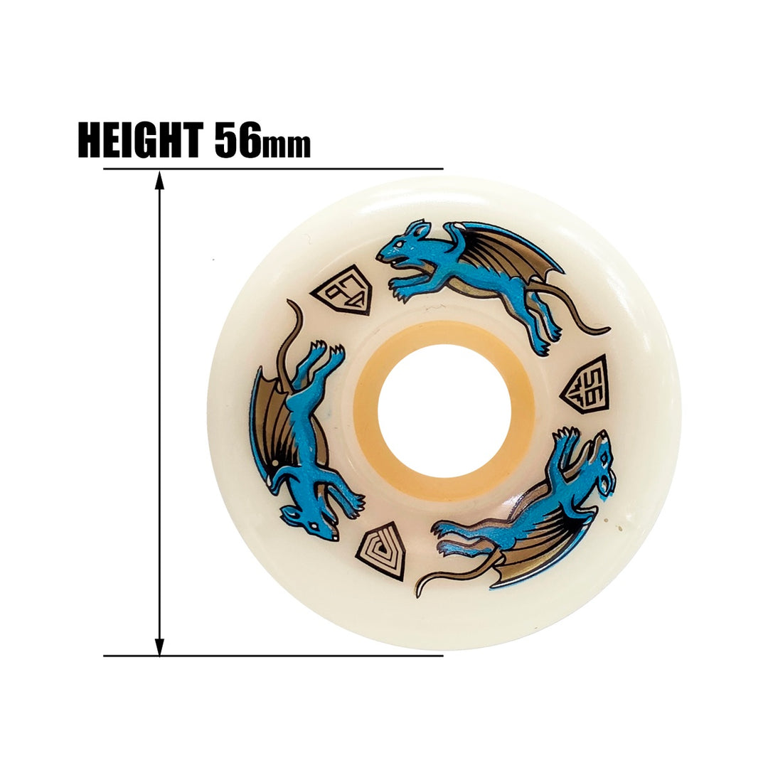 POWELL PERALTA DRAGON FORMULA BLUE NANO RAT 56x39MM 97A スケートボード スケボー ウィール
